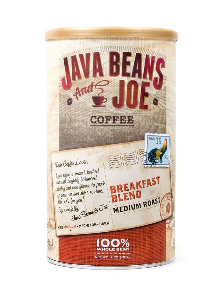 Java Beans & Joe Breakfast Blend Medium Roast Whole Bean Coffee
