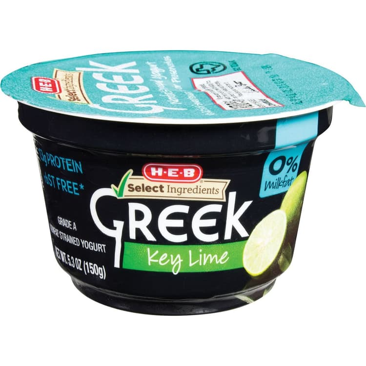 H-E-B Non-Fat Key Lime Greek Yogurt