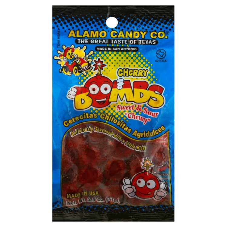 Alamo Candy Sweet & Sour Cherry Bombs