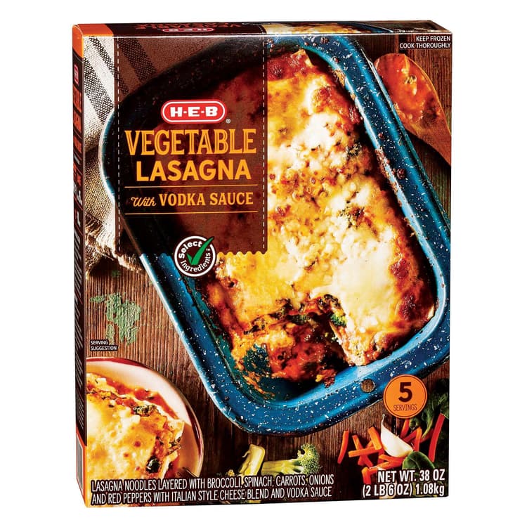 H-E-B  Vegetable & Vodka Sauce Lasagna