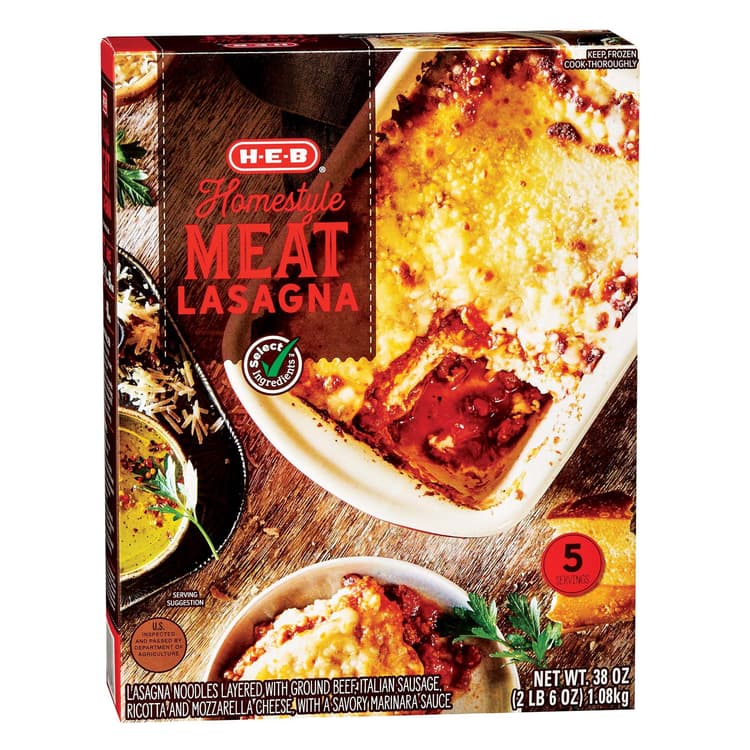 H-E-B  Homestyle Meat Lasagna