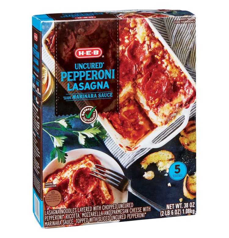 H-E-B  Uncured Pepperoni Lasagna