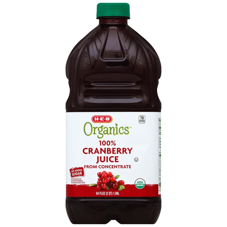 H-E-B 100% Organics Cranberry Juice