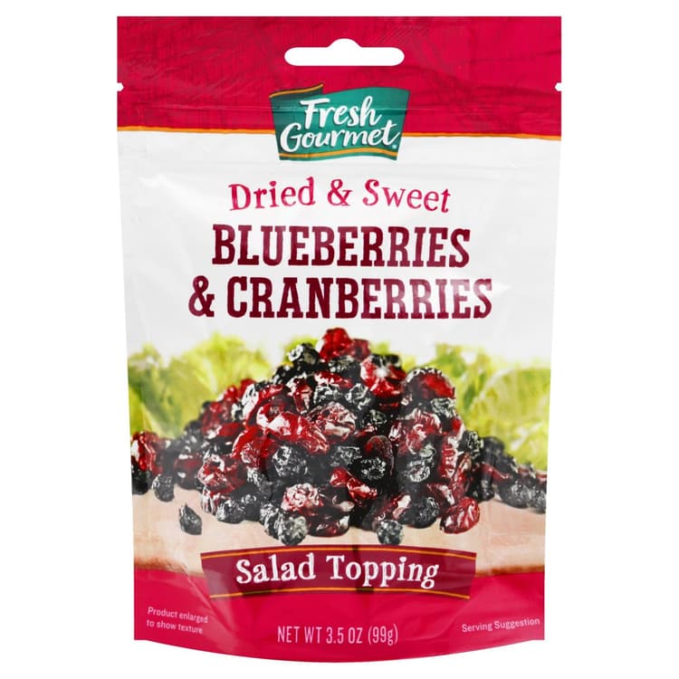Fresh Gourmet Dried Blueberries & Cranberries