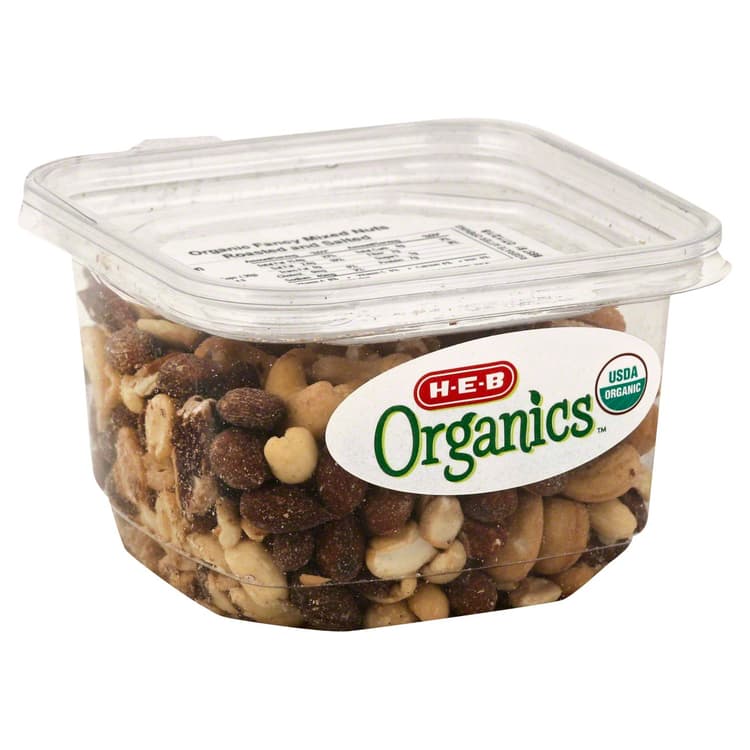 H-E-B Organics Mix Nuts, Roasted And Salted