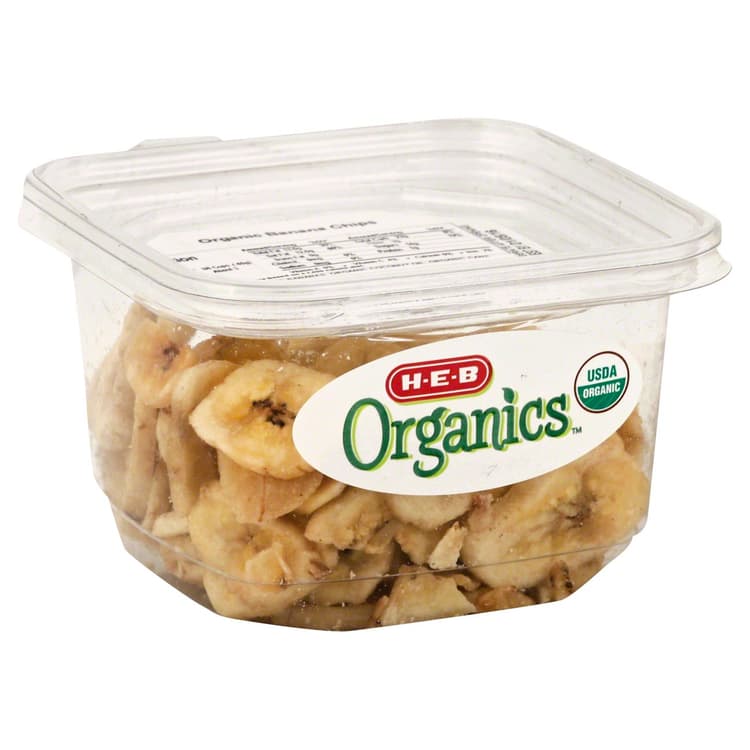 H-E-B Organics Sweetened Banana Chips
