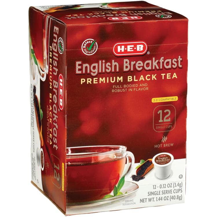 H-E-B English Breakfast Black Tea Single Serve