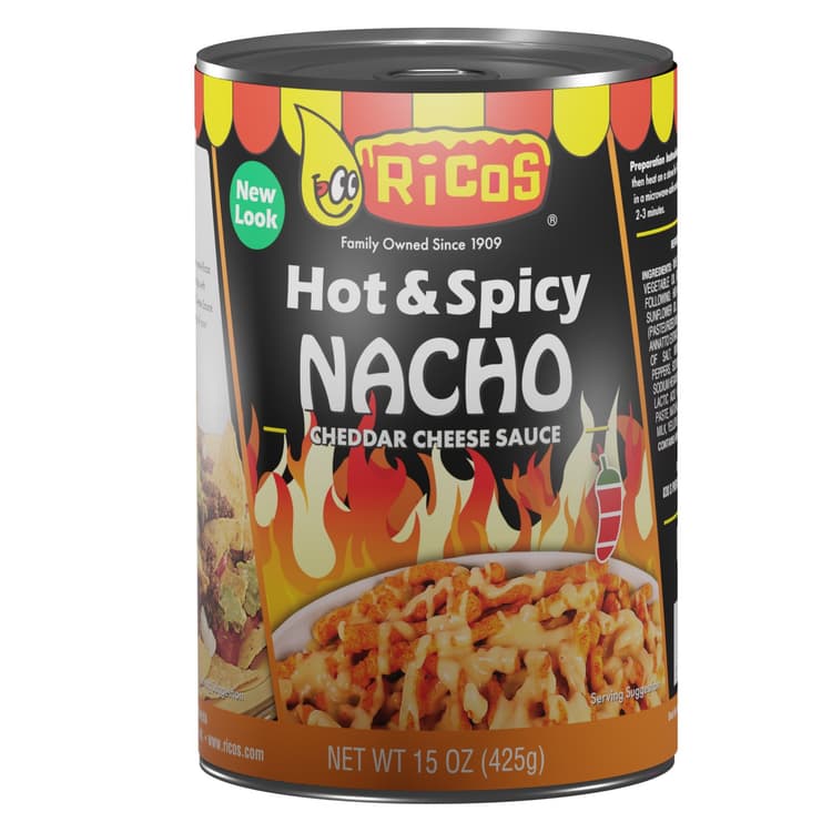 Ricos Sauce Cheese Cheddar Hot & Spicy