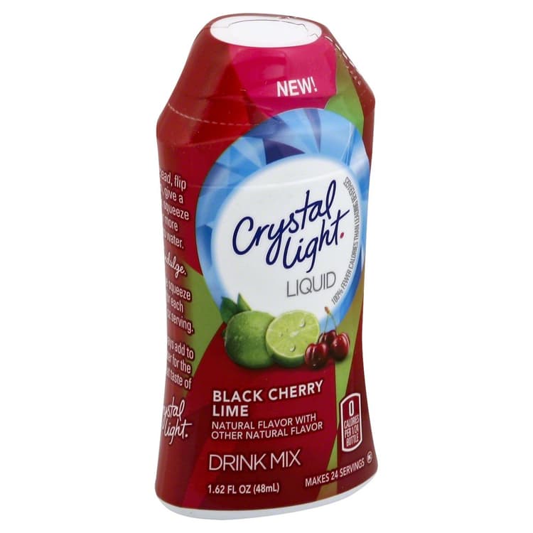 Crystal Light Liquid Black Cherry Lime Naturally Flavored Drink Mix