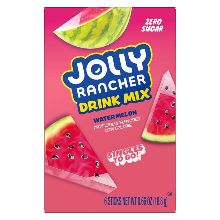 Jolly Rancher Drink Mix Singles To Go Sugar Free Watermelon