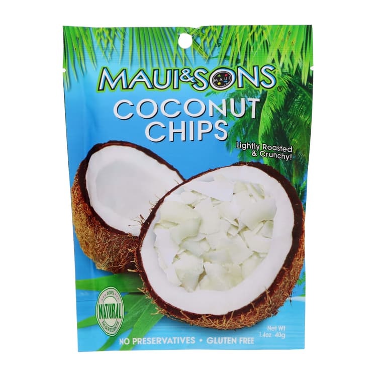 Maui & Sons Lightly Roasted & Crunchy Coconut Chips