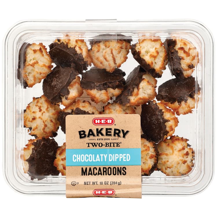 H-E-B Chocolatey Dipped Macaroons