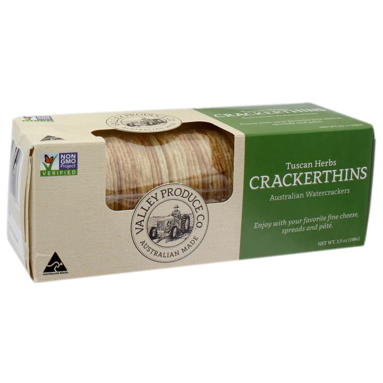 Valley Produce Company Crackerthins Tuscan Herb