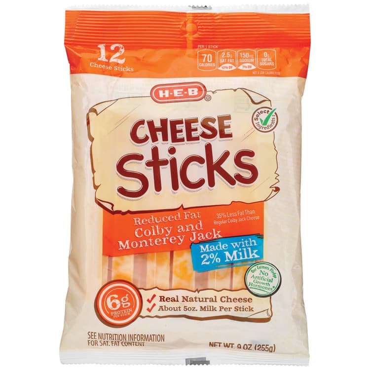 H-E-B Reduced Fat Colby & Monterey Jack Cheese