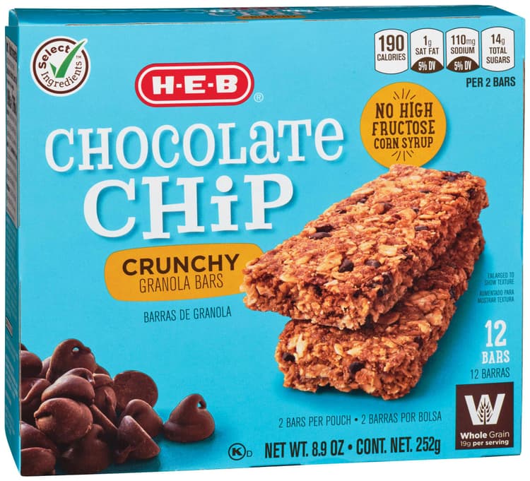 H-E-B Chocolate Chip Crunchy Granola Bars