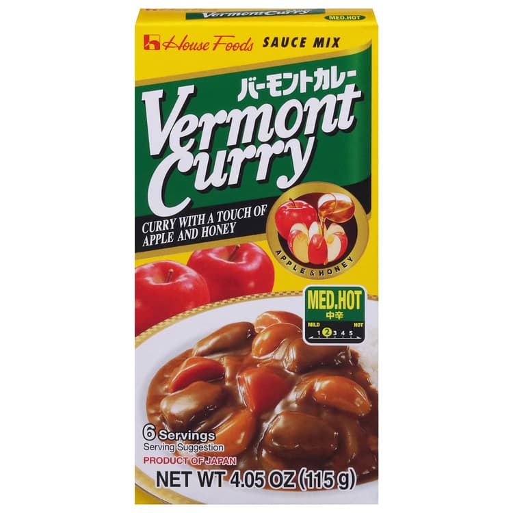 House Foods Vermont Medium Hot Curry Sauce Mix