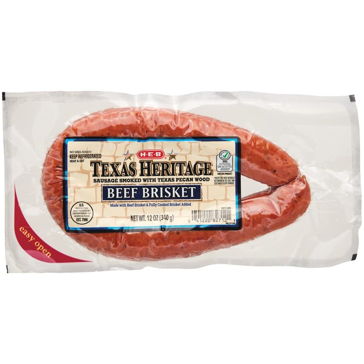 H-E-B Texas Heritage Beef Brisket Smoked Sausage