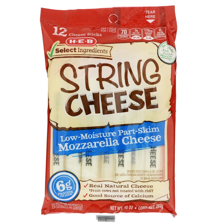 H-E-B String Cheese - Mozzarella