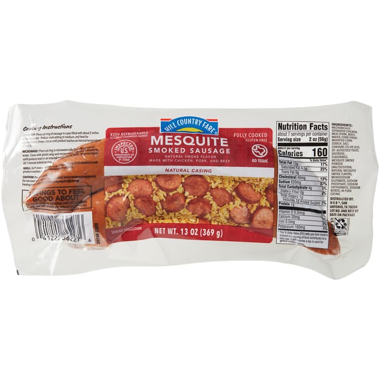 Hill Country Fare Mesquite Smoked Sausage Links