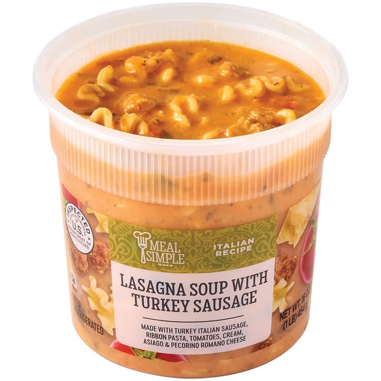 Meal Simple By H-E-B Lasagna Turkey Sausage Soup