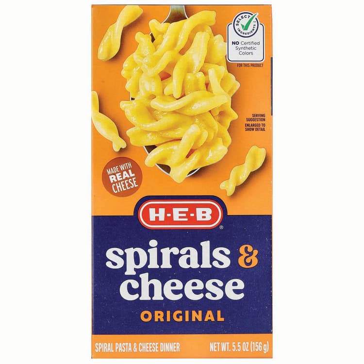 H-E-B Macaroni & Cheese Spirals