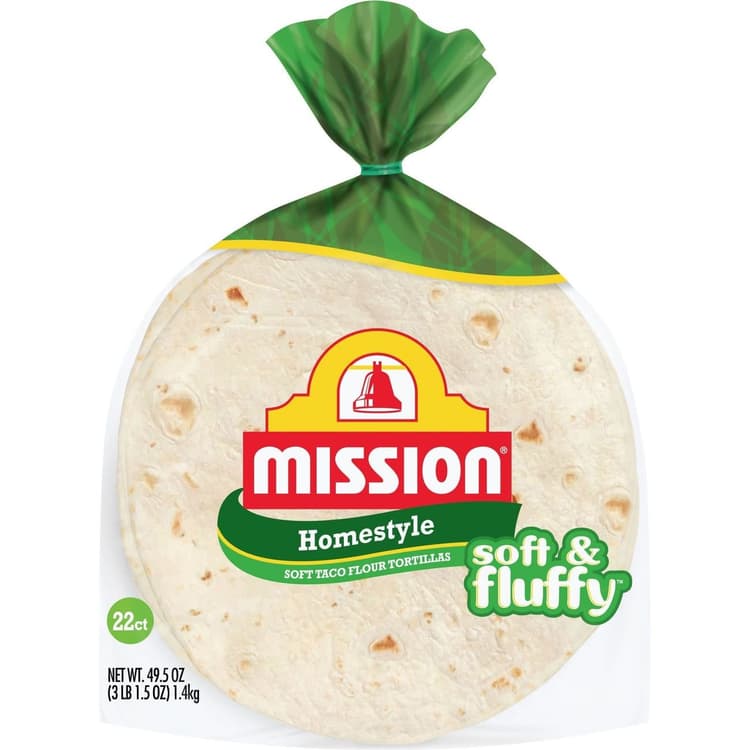 Mission Tortillas Flour Homestyle Bag