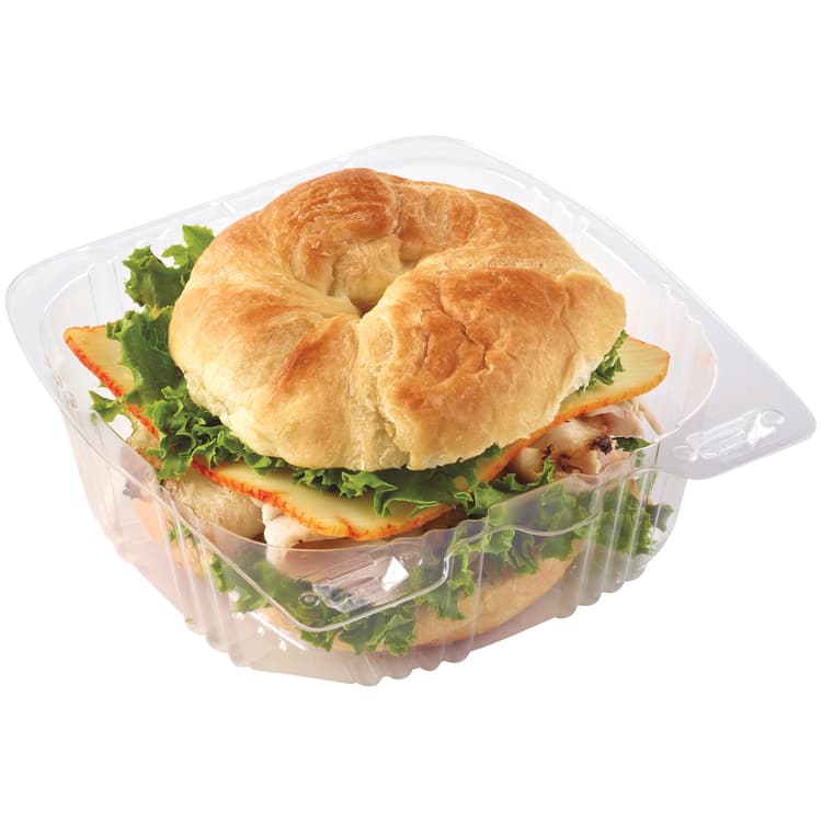 Meal Simple By H-E-B Oven Roasted Turkey & Muenster Cheese Croissant Sandwich