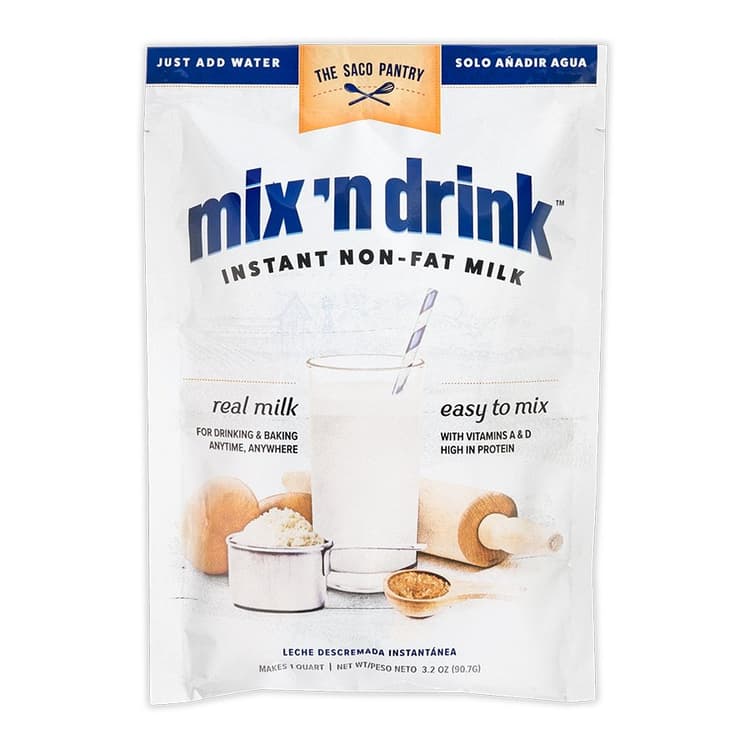 Saco Mix 'N Drink Instant Skim Milk