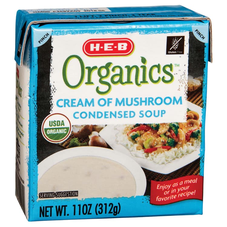 H-E-B Organics Cream Of Mushroom Condensed Soup