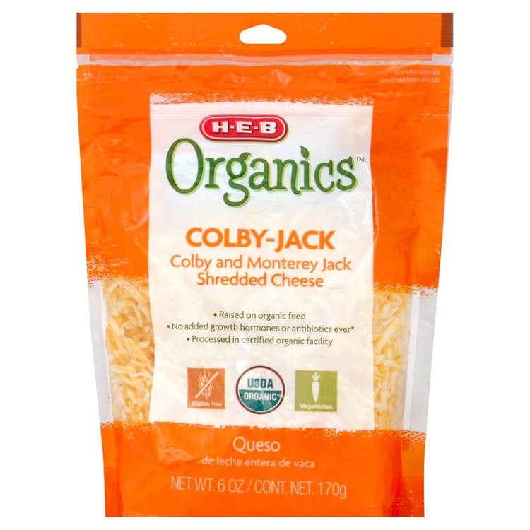 H-E-B Organics Colby Jack Shredded Cheese