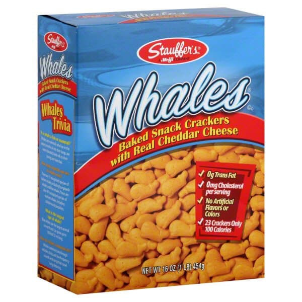 Is it Low Residue Friendly? Stauffer's Whales Baked Cheddar Cheese Crackers