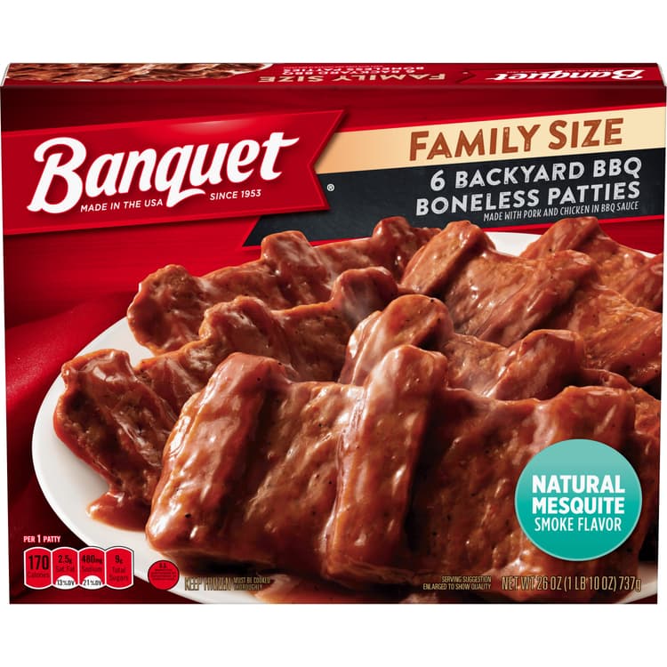Banquet Family Size Backyard Bbq Boneless Patties