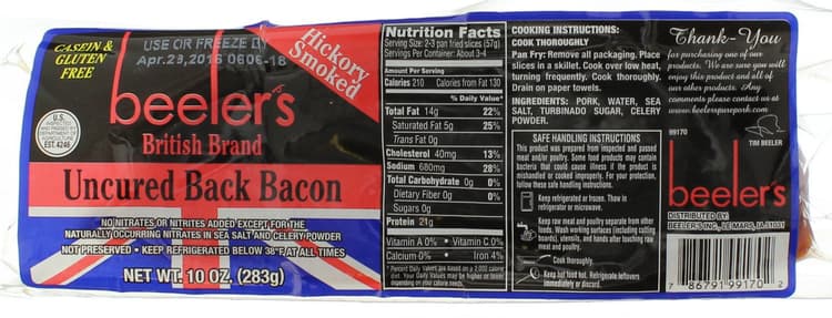 Beelers British Bacon