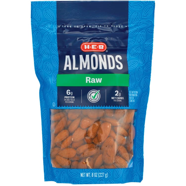 H-E-B Whole Raw Almonds