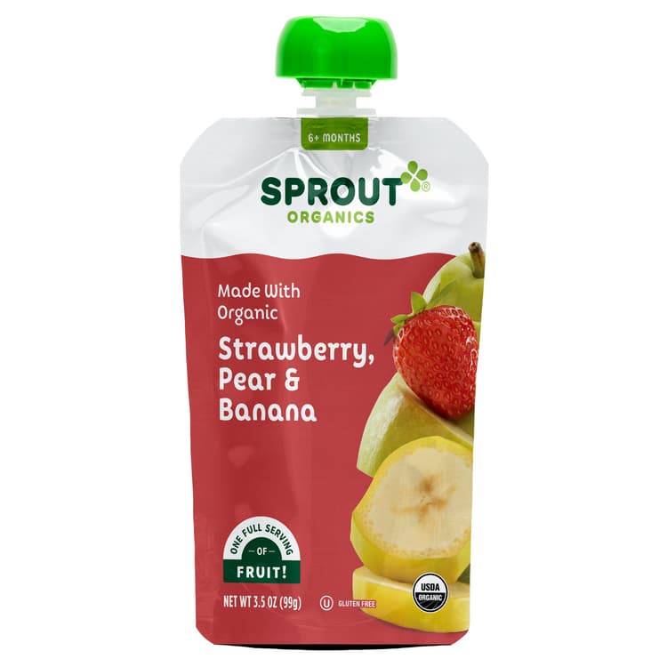 Sprout Organics Pouch - Strawberry Pear & Banana
