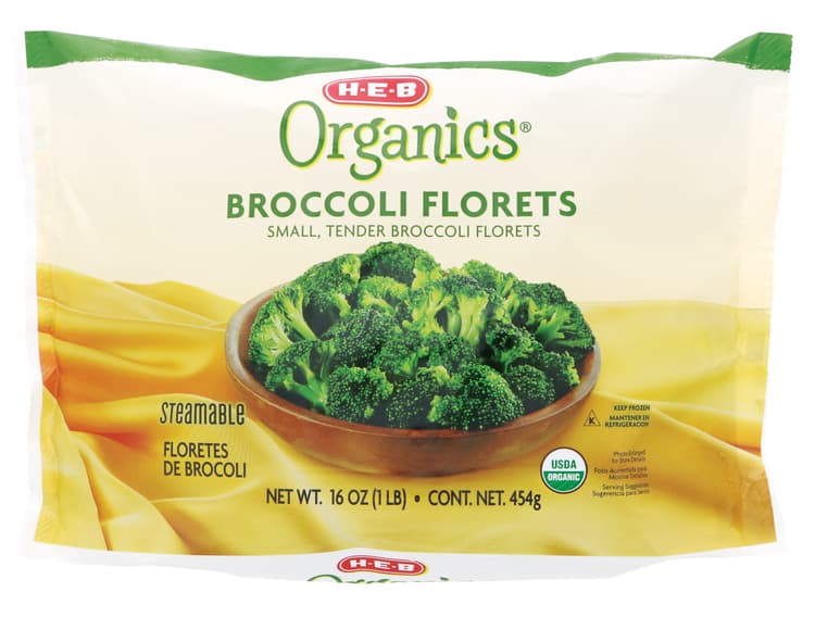 H-E-B Organics  Steamable Broccoli Florets