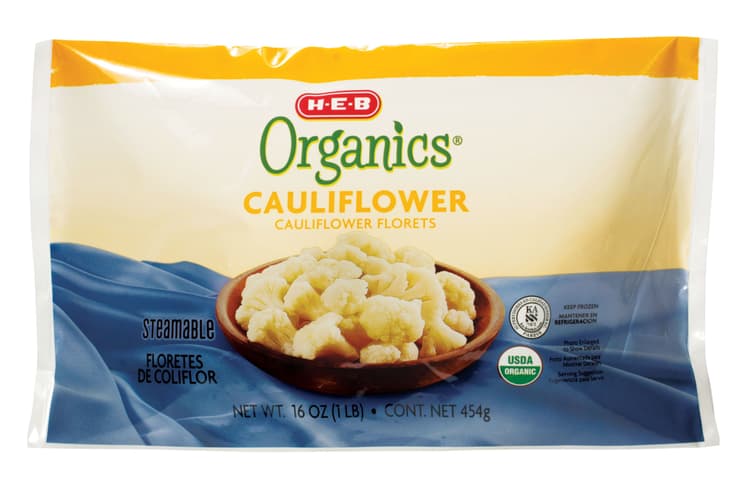 H-E-B Organics  Steamable Cauliflower Florets