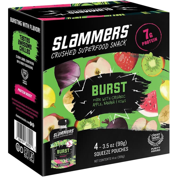 Kids Gourmet Organic Slammers Burst Superfood Snacks
