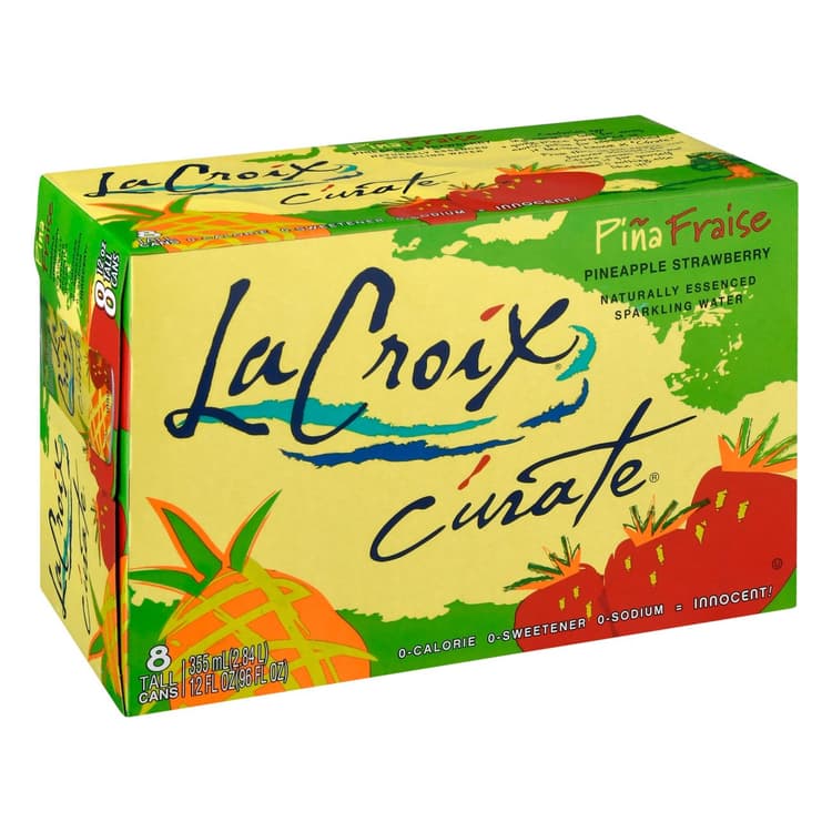 Lacroix Curate Pina Fraise Sparkling Water