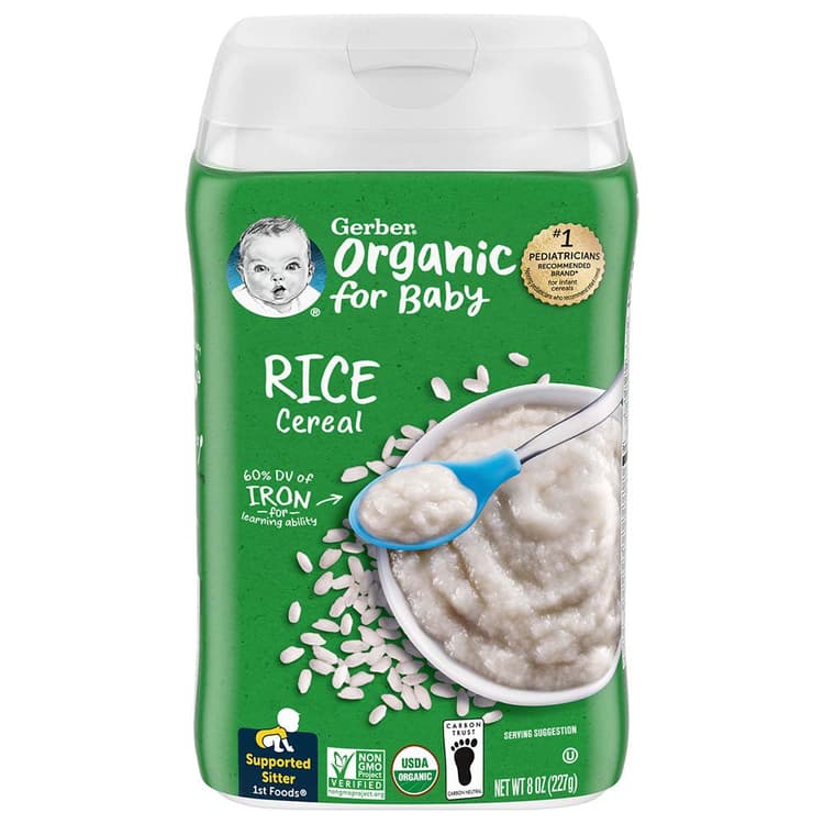 Gerber 1St Baby Rice Cereal Organic