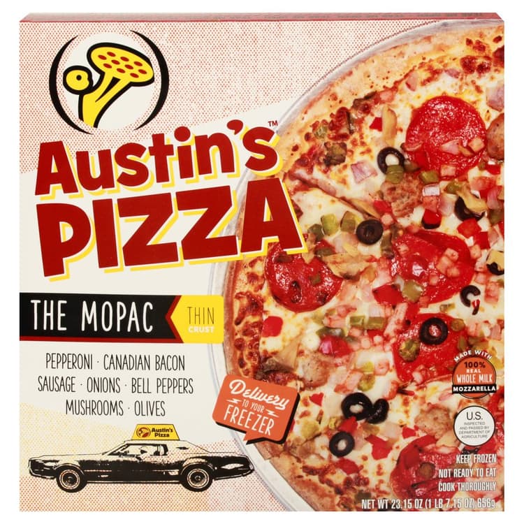 Austin'S Pizza The Mopac Thin Crust Pizza