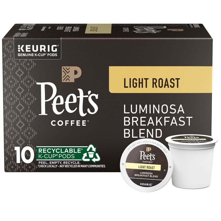 Peet'S Coffee Luminosa Breakfast Blend Light Roast K Cup