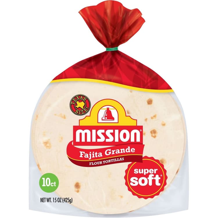 Mission Tortillas Flour Fajita Grande Bag