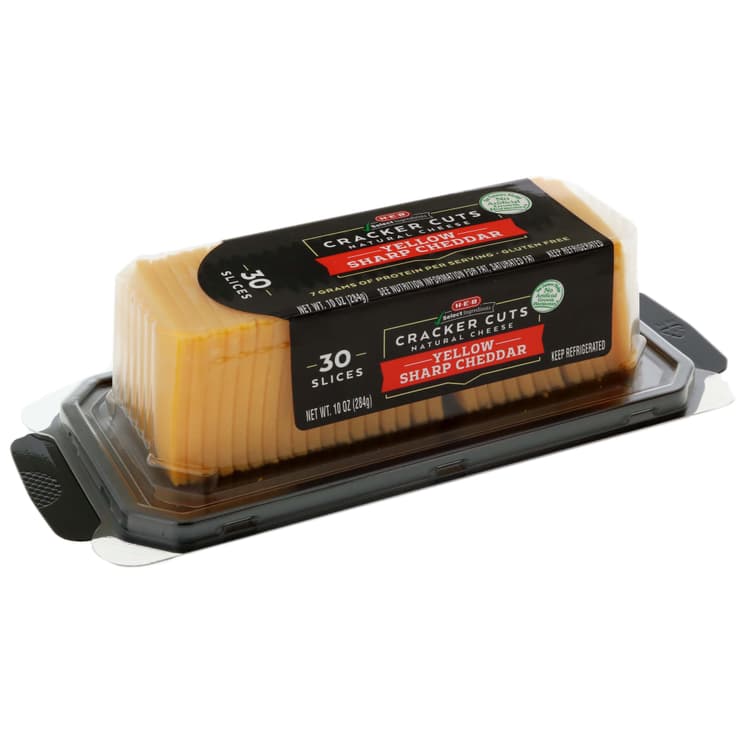H-E-B Yellow Sharp Cheddar Cracker Cut Cheese