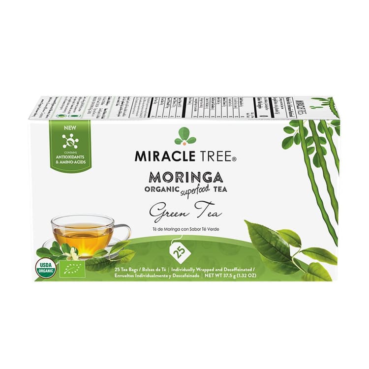 Miracle Tree Organic Decaffeinated Moringa Green