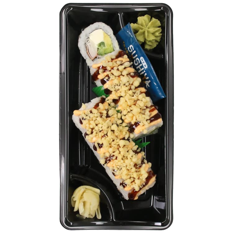 H-E-B Sushiya Tempura Sushi Roll With Imitation Crab