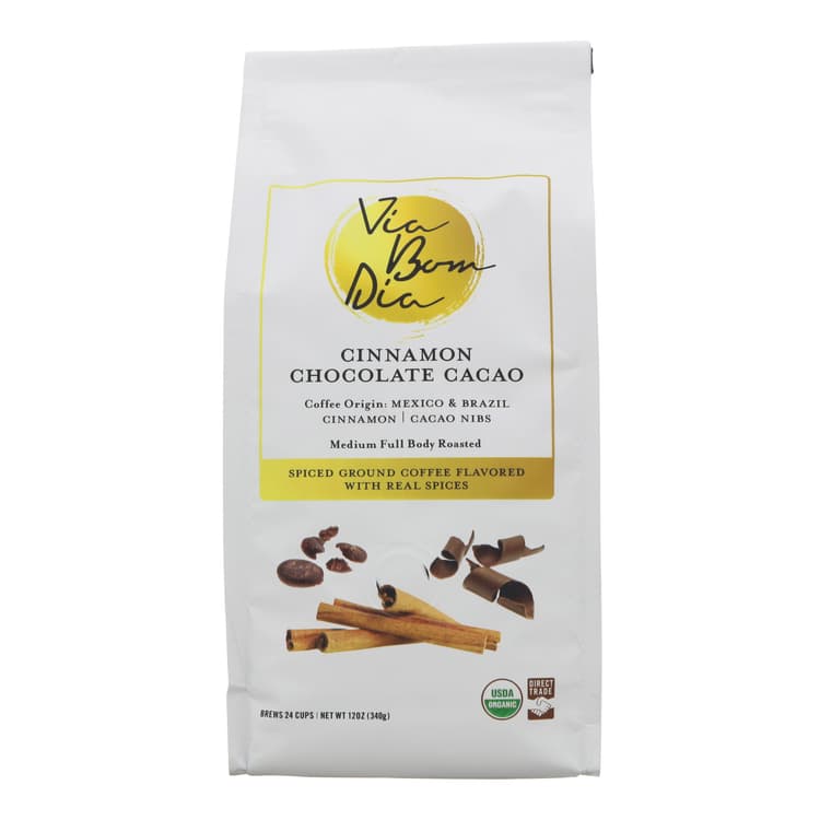 Via Bom Dia Cinnamon Chocolate Cacao Ground Coffee