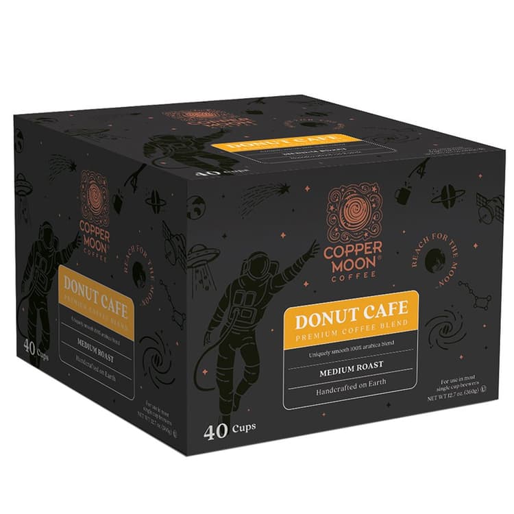 Copper Moon Donut Cafe Medium Roast Value Pack Single Serve Coffee