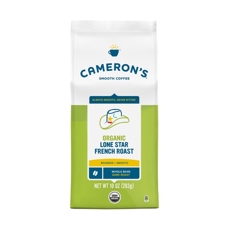 Cameron'S Organic Whole Bean Lone Star French Roast Dark Roast
