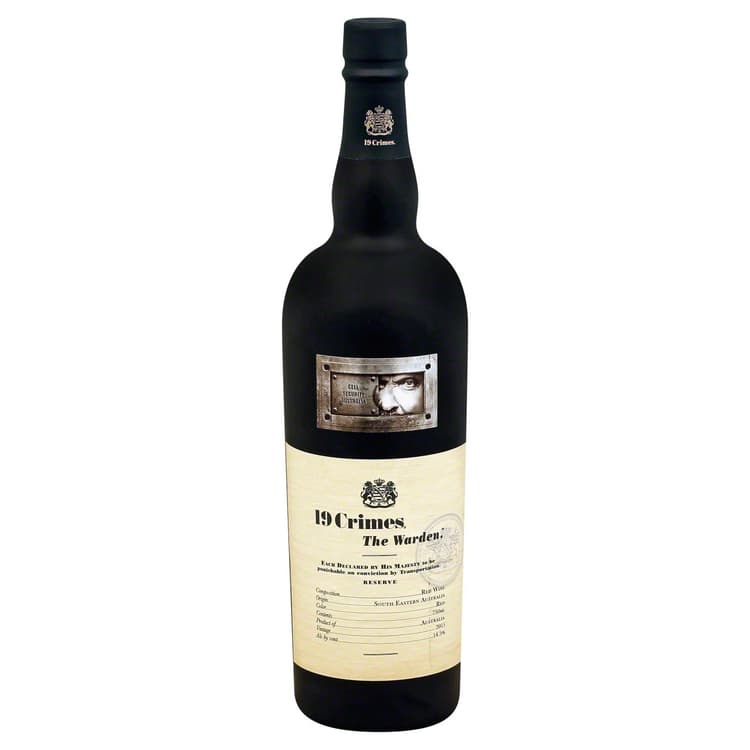 19 Crimes Red Blend, Reserve, The Warden
